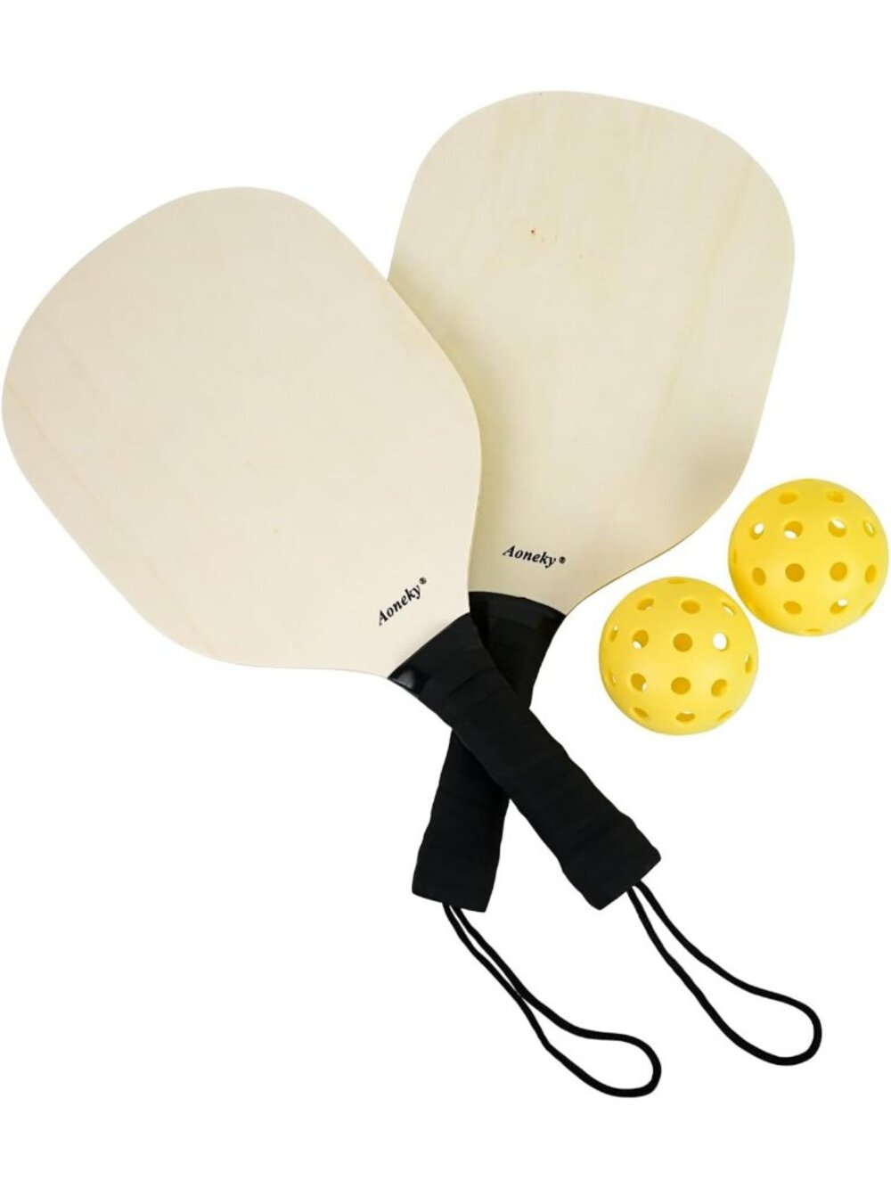 Premium Wood Pickleball Paddle Set - Perfect for Indoor & Outdoor Play